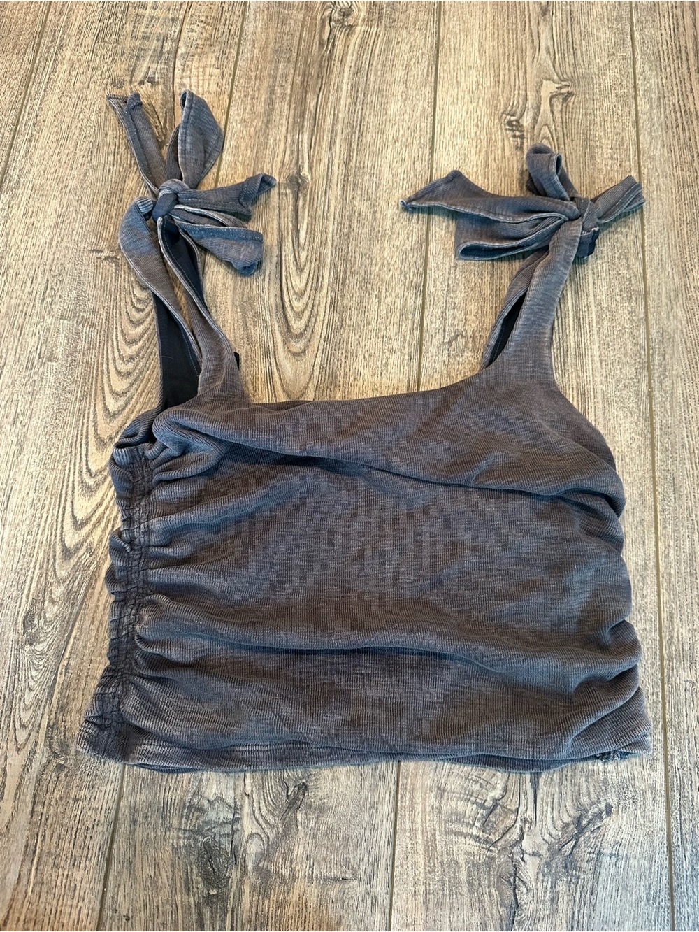 Free People Cropped Tie Tank Top Large